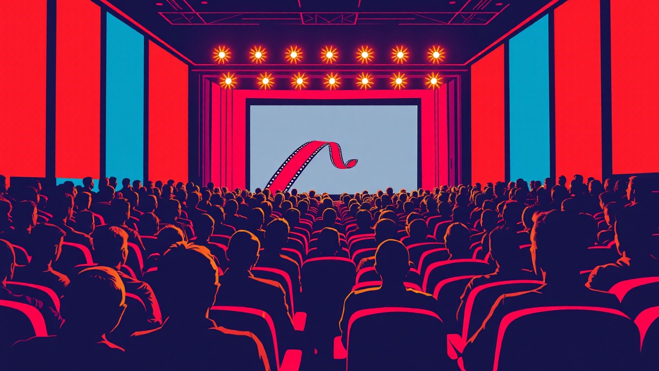 Cartel ilustrado: Jacinto Esteva. Sesión de cortometrajes en Cineteca Madrid