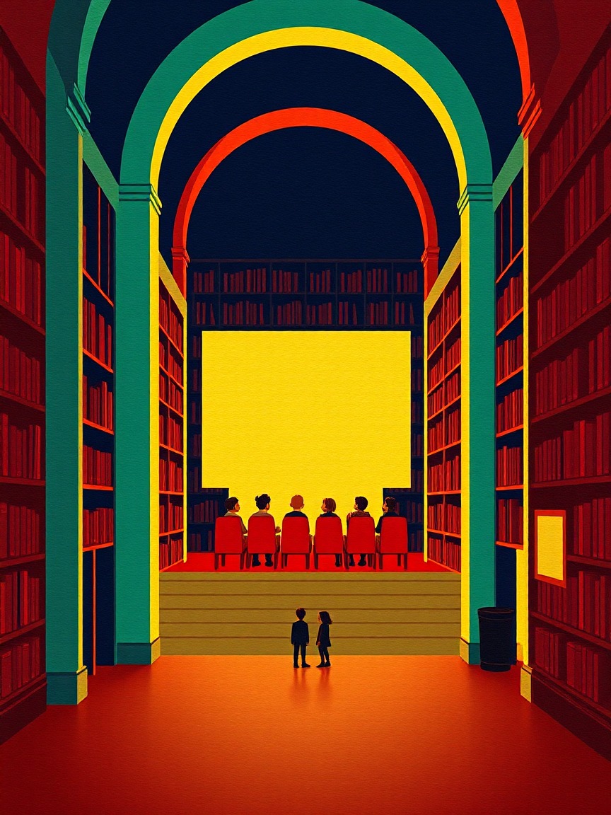 Locandina illustrata: Cicle de cinema .Verdi kids.' Quines bestioles' presso Biblioteca El Bon Pastor – Josefina Castellví, Barcellona