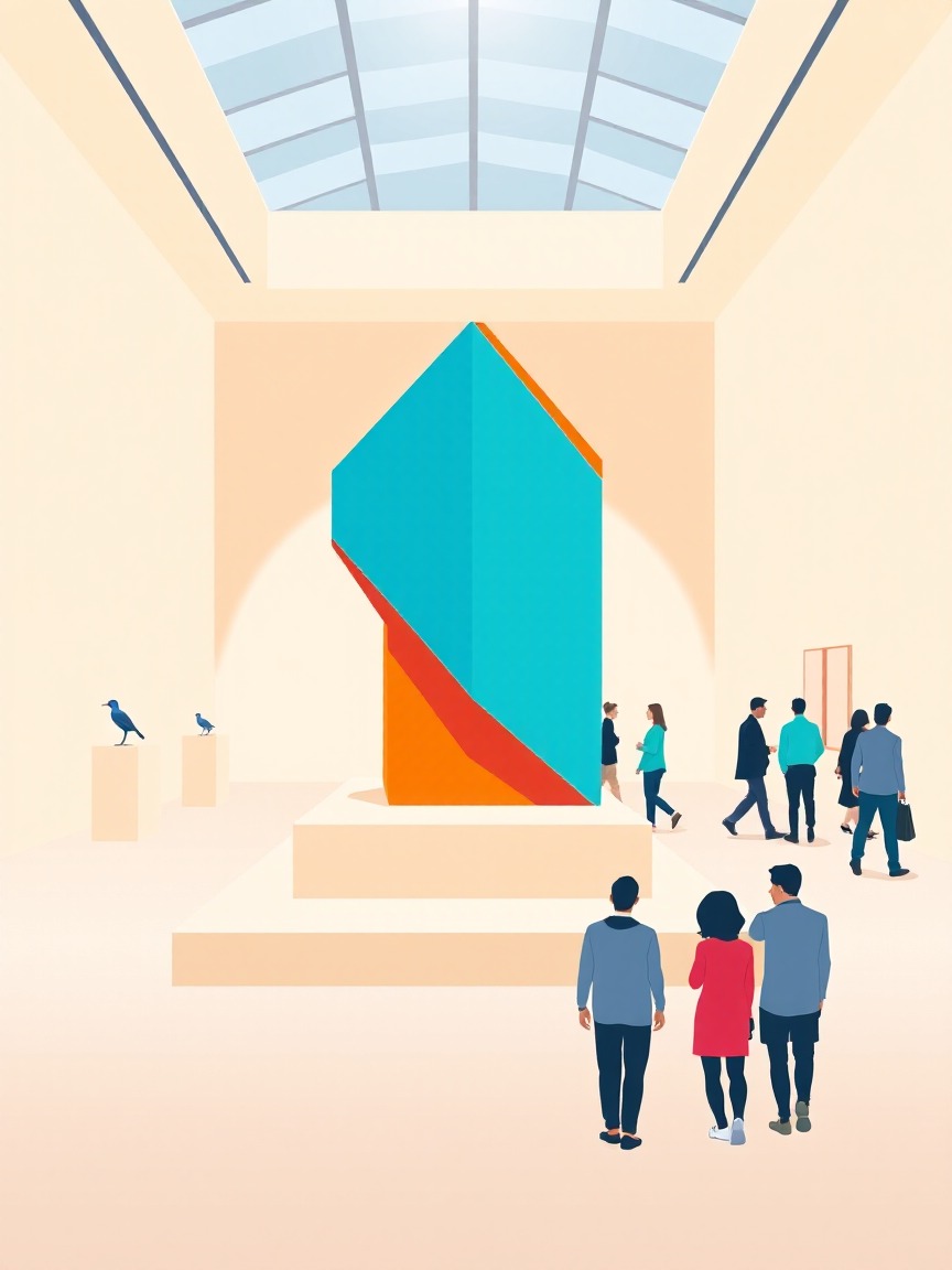 Illustriertes Plakat: Ярмарка современного искусства: Swab Barcelona – Pavelló Tèxtil, Fira de Barcelona, Avinguda de Rius i Taulet 10