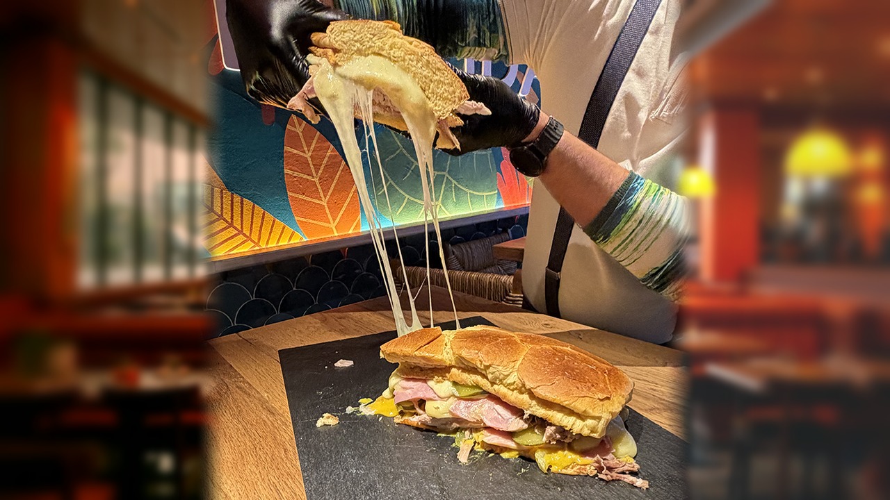 Dare to try the Sandwichón Cubano XXL at La Mulata Latina Plaza, Madrid