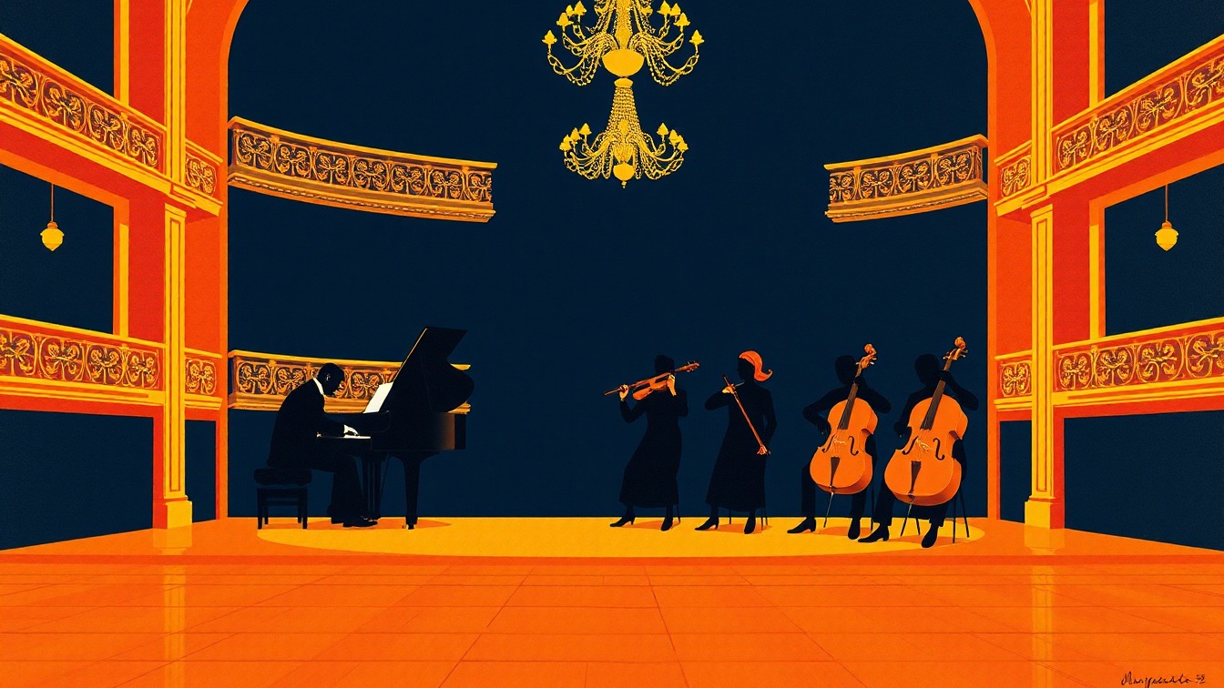 Cartel ilustrado: La Setena de Beethoven en L'Auditori, Barcelona