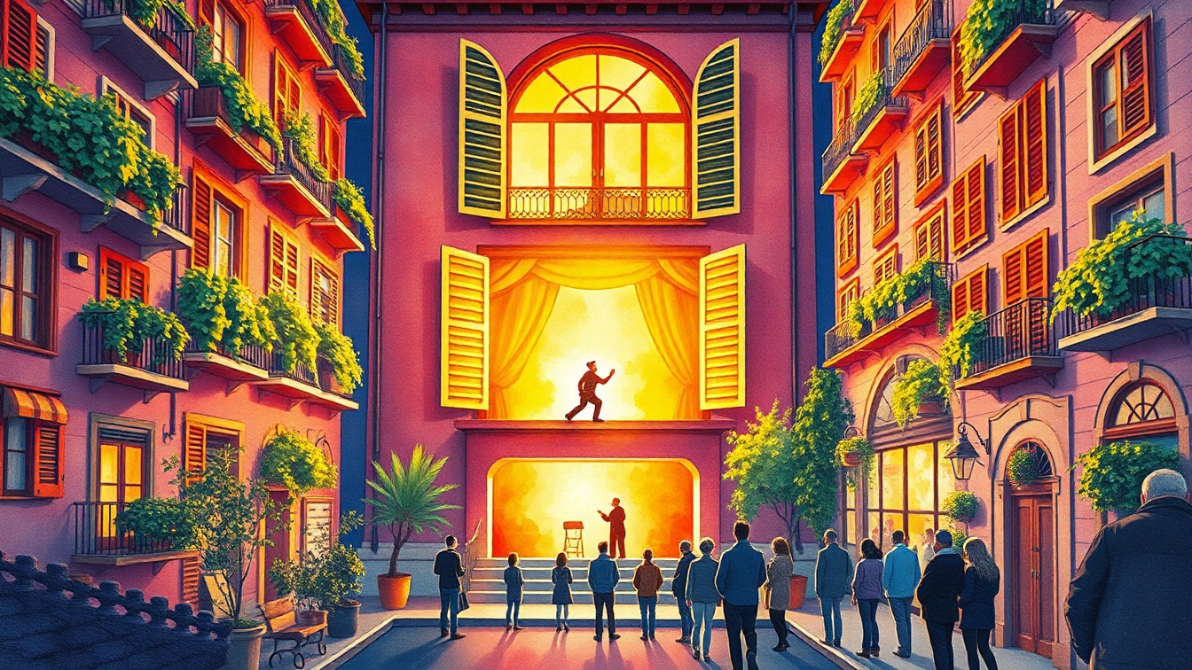 Cartel ilustrado: Manel Fuentes: "¿Por qué le llaman The Boss?" en Social Antzokia, Basauri