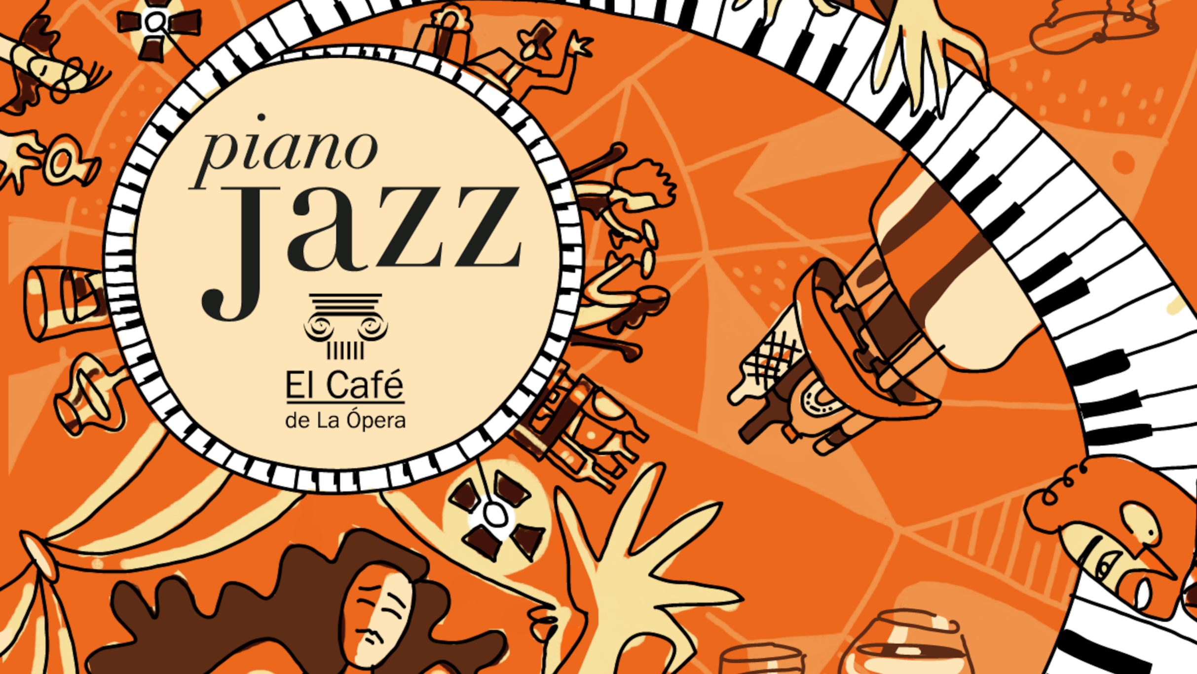 Piano Jazz Café de la Ópera en El Café de la Ópera, Madrid