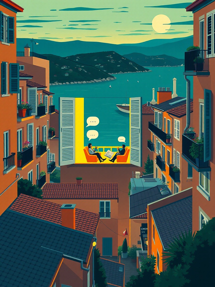 Locandina illustrata: Tertúlia literària en anglès, llegim The Garden party and other stories presso Biblioteca Ramon Fernàndez Jurado, Castelldefels