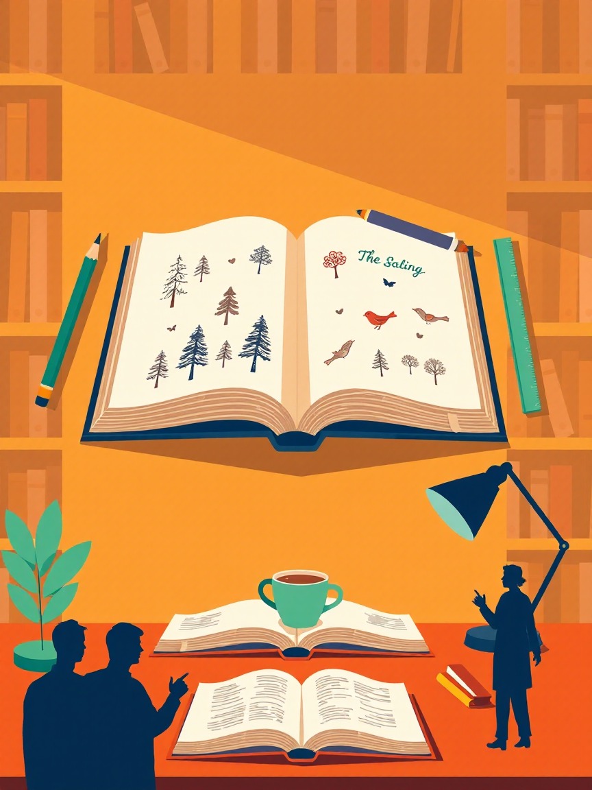 Illustriertes Plakat: Meditatives Zeichenworkshop für Erwachsene – Biblioteca Pública Municipal José Saramago (Fuencarral-El Pardo), Madrid
