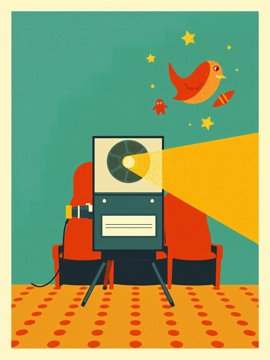 Locandina illustrata: Sitges Film Festival presso Cinemes Maldà, Barcellona