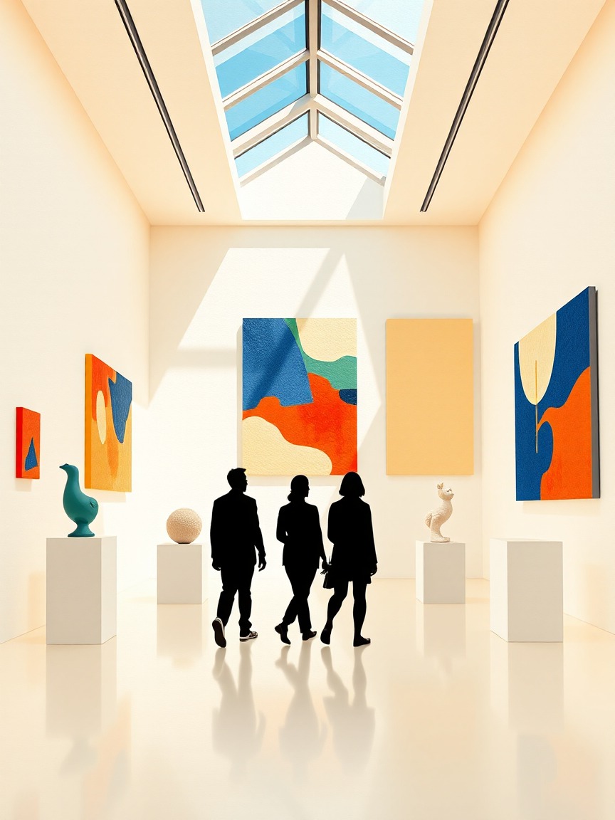 Locandina illustrata: Exposició "L'horitzó abstracte" presso Espais Volart - Fundació Vila Casas, Barcellona
