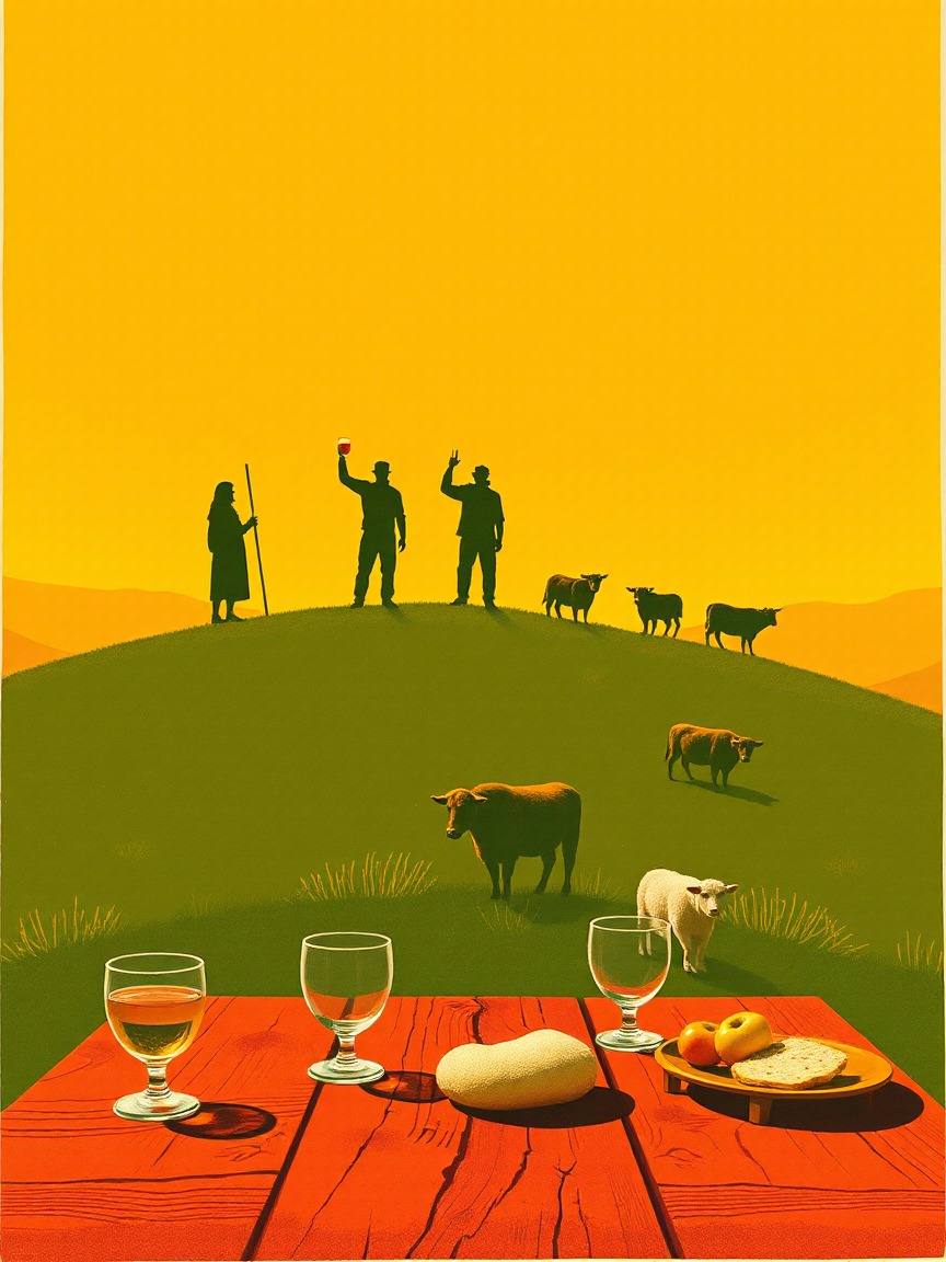 Illustriertes Plakat: Fira ramadera de la Pobleta de Bellveí – Pobleta de Bellveí, La Torre de Cabdella