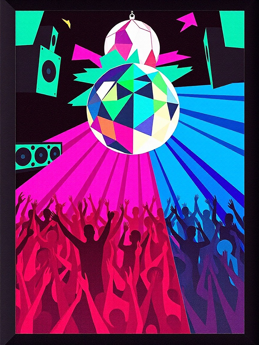 Cartel ilustrado: Studio Club Invites: 6ejou en Studio Club, Málaga