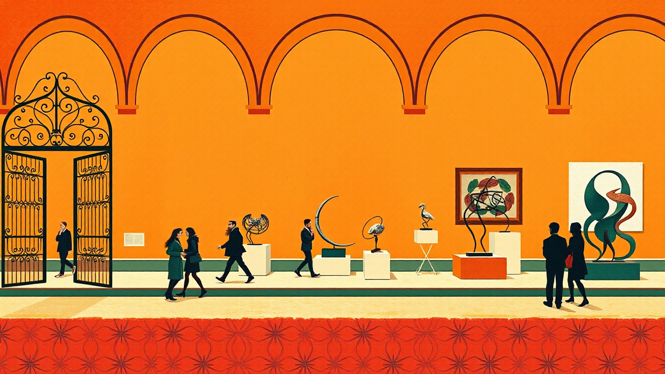 Locandina illustrata: Exposició "Gaudí, orígens. Forjant la tradició" presso Museu Etnològic i de Cultures del Món, Barcellona