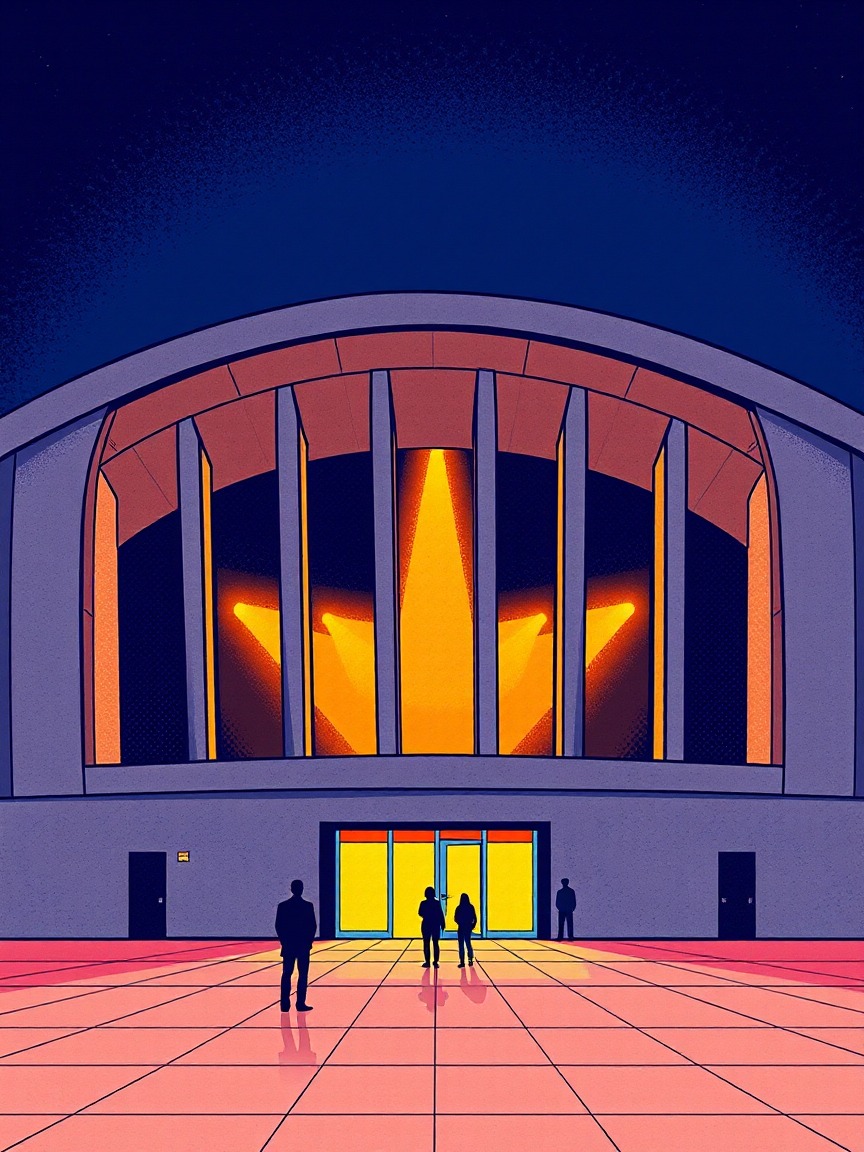Locandina illustrata: Octubre al Palau Sant Jordi presso Estadi Olímpic Lluís Companys, Barcellona
