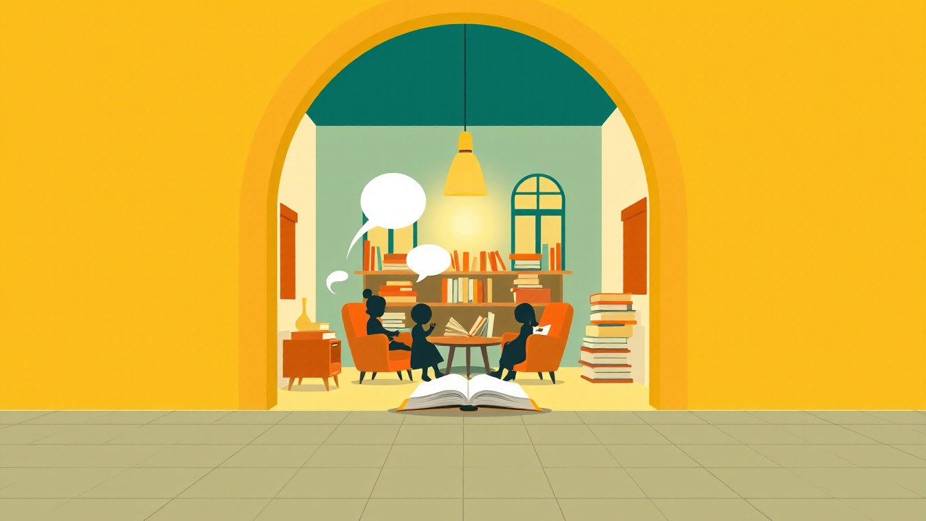 Cartel ilustrado: El club de los/as cuentistas en Aula de Cultura de Algorta, Getxo