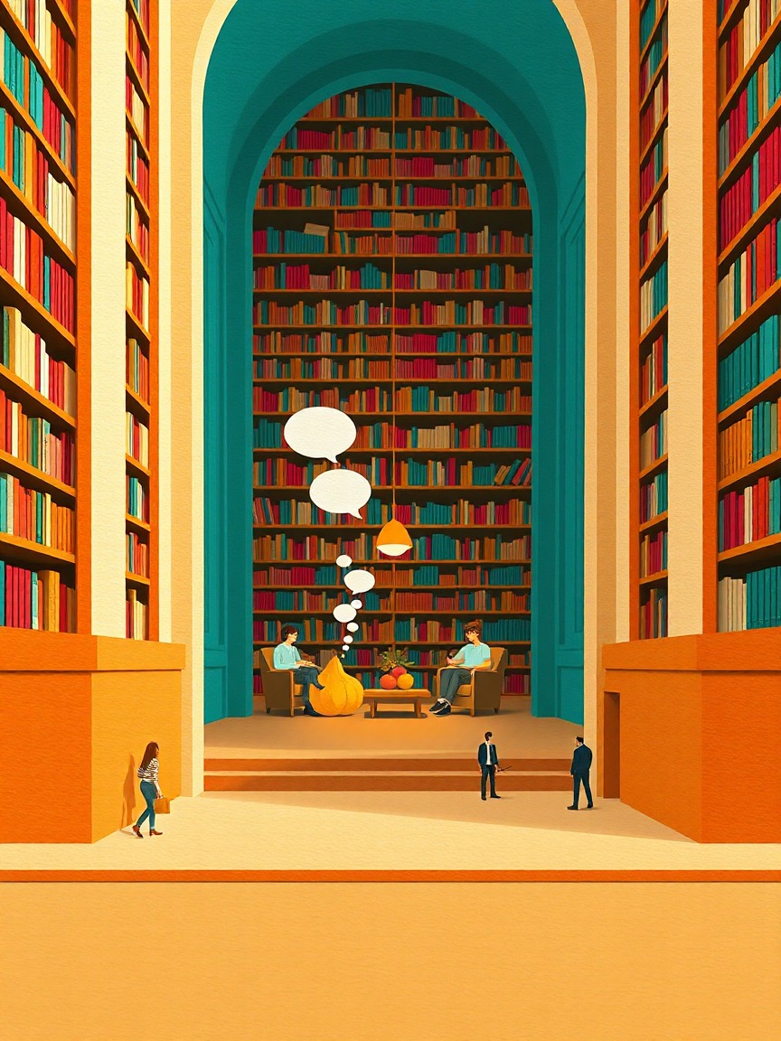 Cartel ilustrado: TALLER: Com et relaciones amb el menjar? en Biblioteca Mn. Joan Avinyó, Cubelles