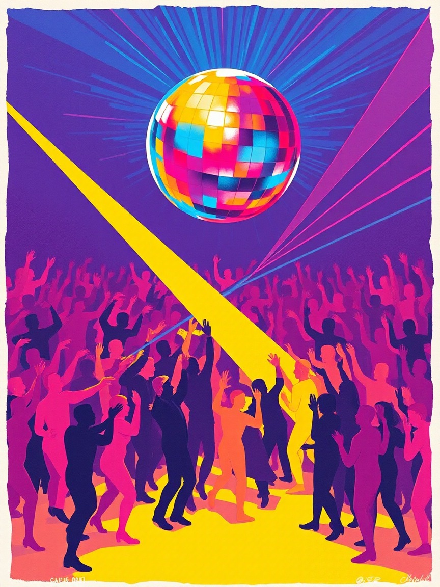Cartel ilustrado: BOOM en BEACHCOMBER, Benidorm