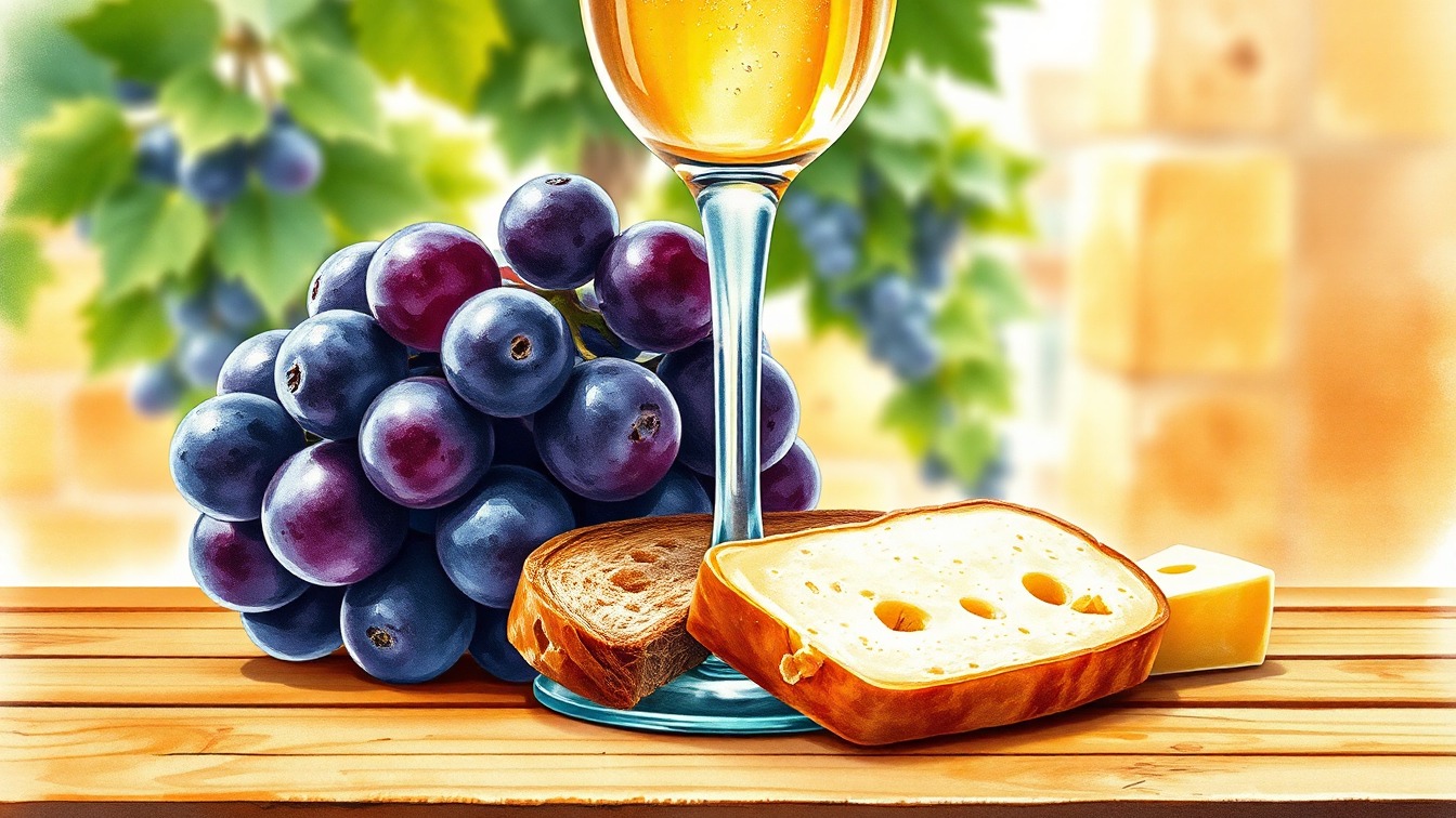 Illustriertes Plakat: 2a Fira del vi i el cava – Museu de la Pagesia, Castellbisbal