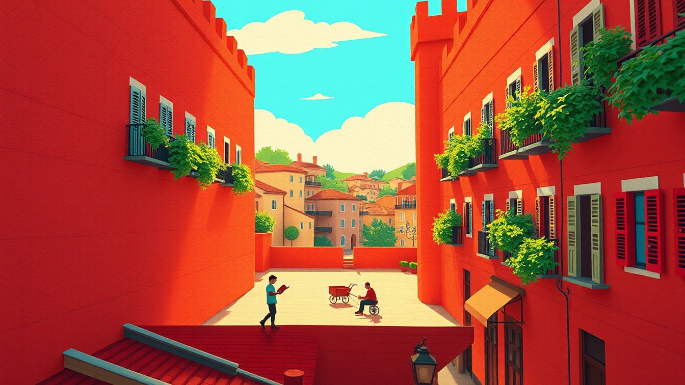 Illustrated poster: Lletres a la plaça at Canyelles