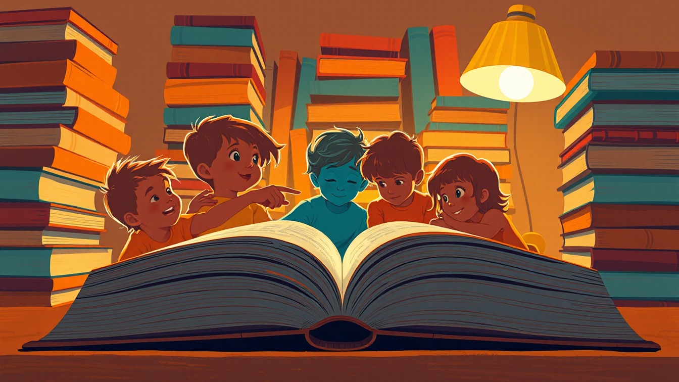 Illustrated poster: Els Umpa Lumpes (8-9 anys) at Biblioteca Can Pedrals, Granollers