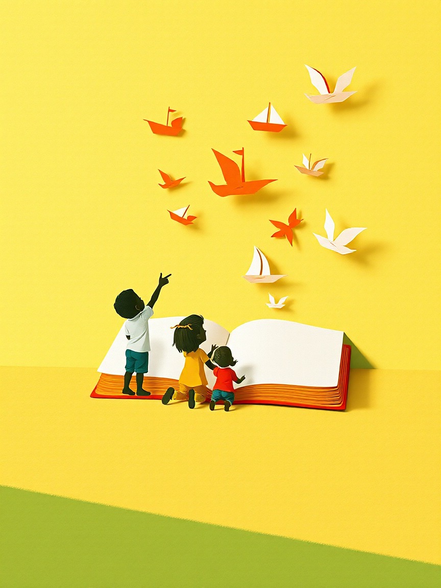 Affiche illustrée: Hora del conte “Això no és un llibre” à Biblioteca Ramon Fernàndez Jurado, Castelldefels