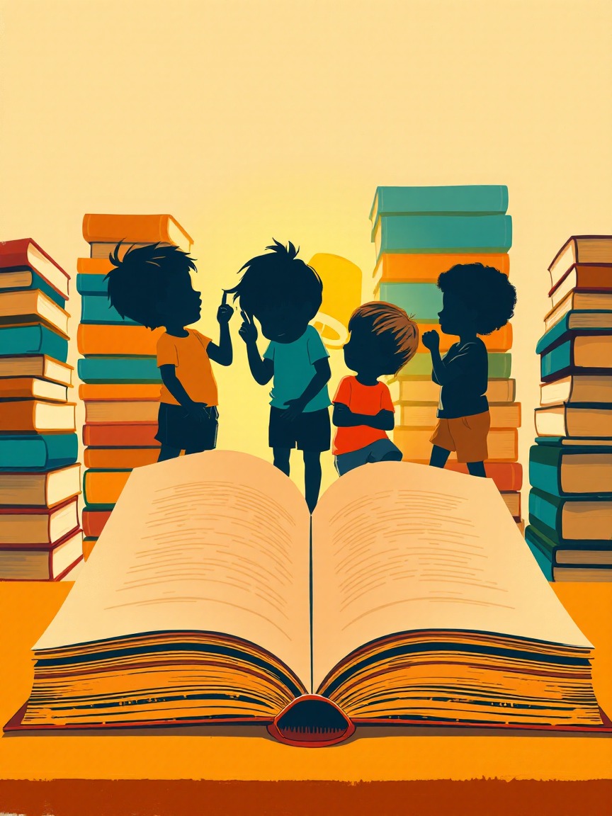 Illustrated poster: Els Umpa Lumpes (8-9 anys) at Biblioteca Can Pedrals, Granollers