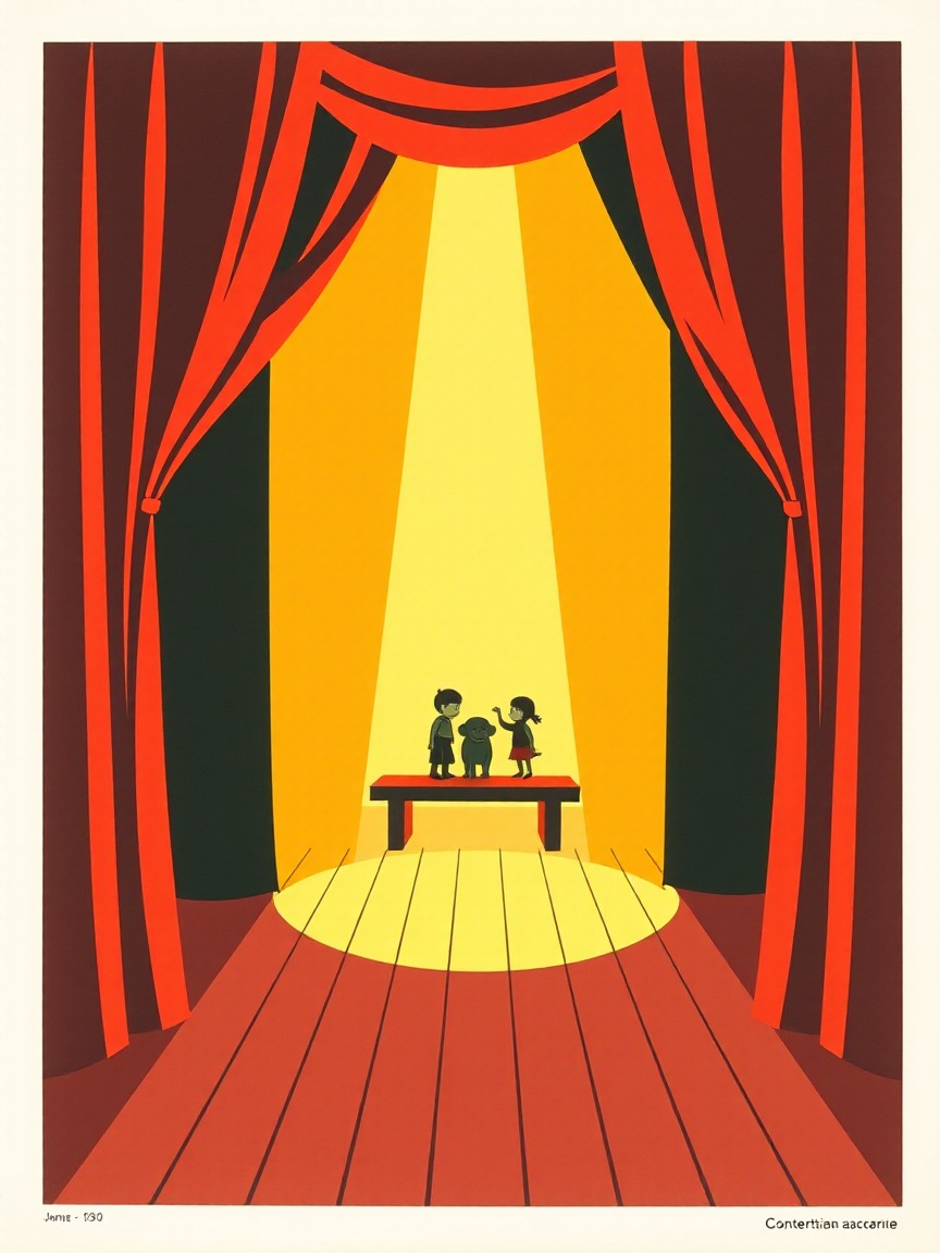 Cartel ilustrado: Faranduleo Mini. La selva en Biblioteca de Castilla y León, Valladolid