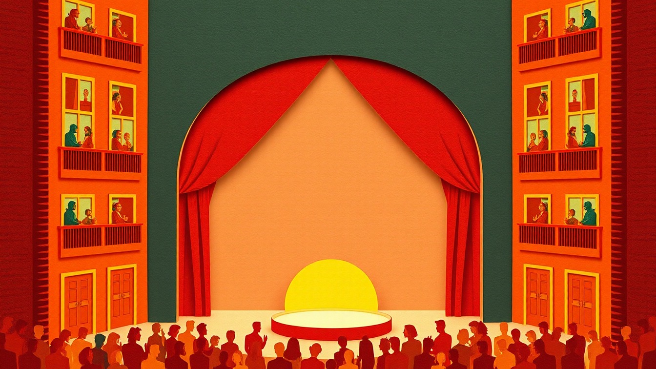 Illustrated poster: Un xou no fa istiu at Sala El Sindicat, Balsareny