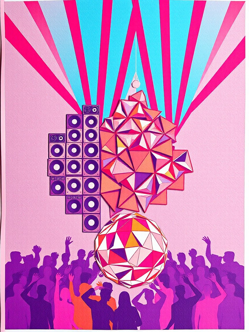 Cartel ilustrado: Xavistyle “All Night Long” en Lunita Can Pastilla, Palma de Mallorca