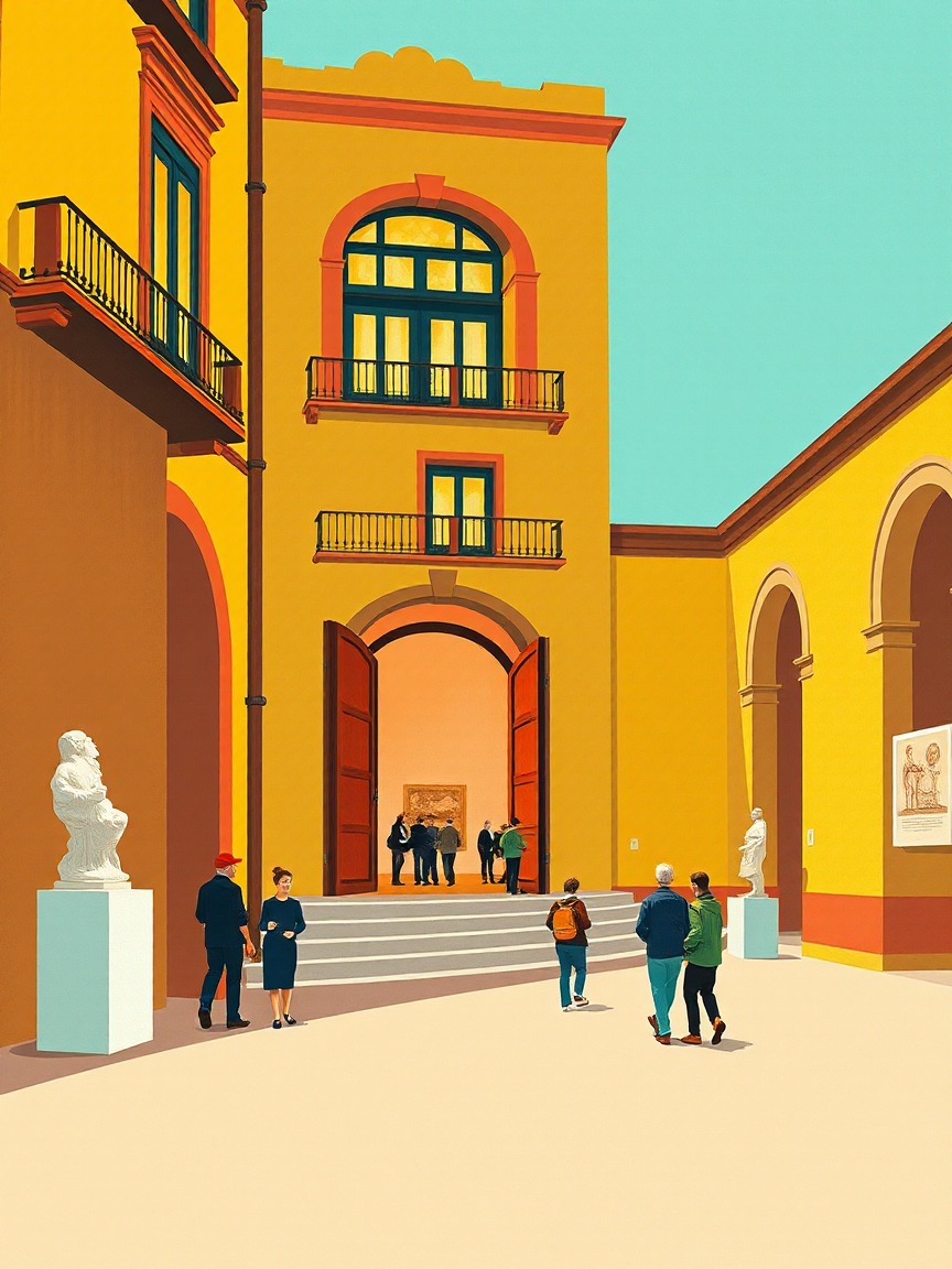 Illustrated poster: Gloria Fuertes (hoy) at Casa del Lector (Matadero), Madrid