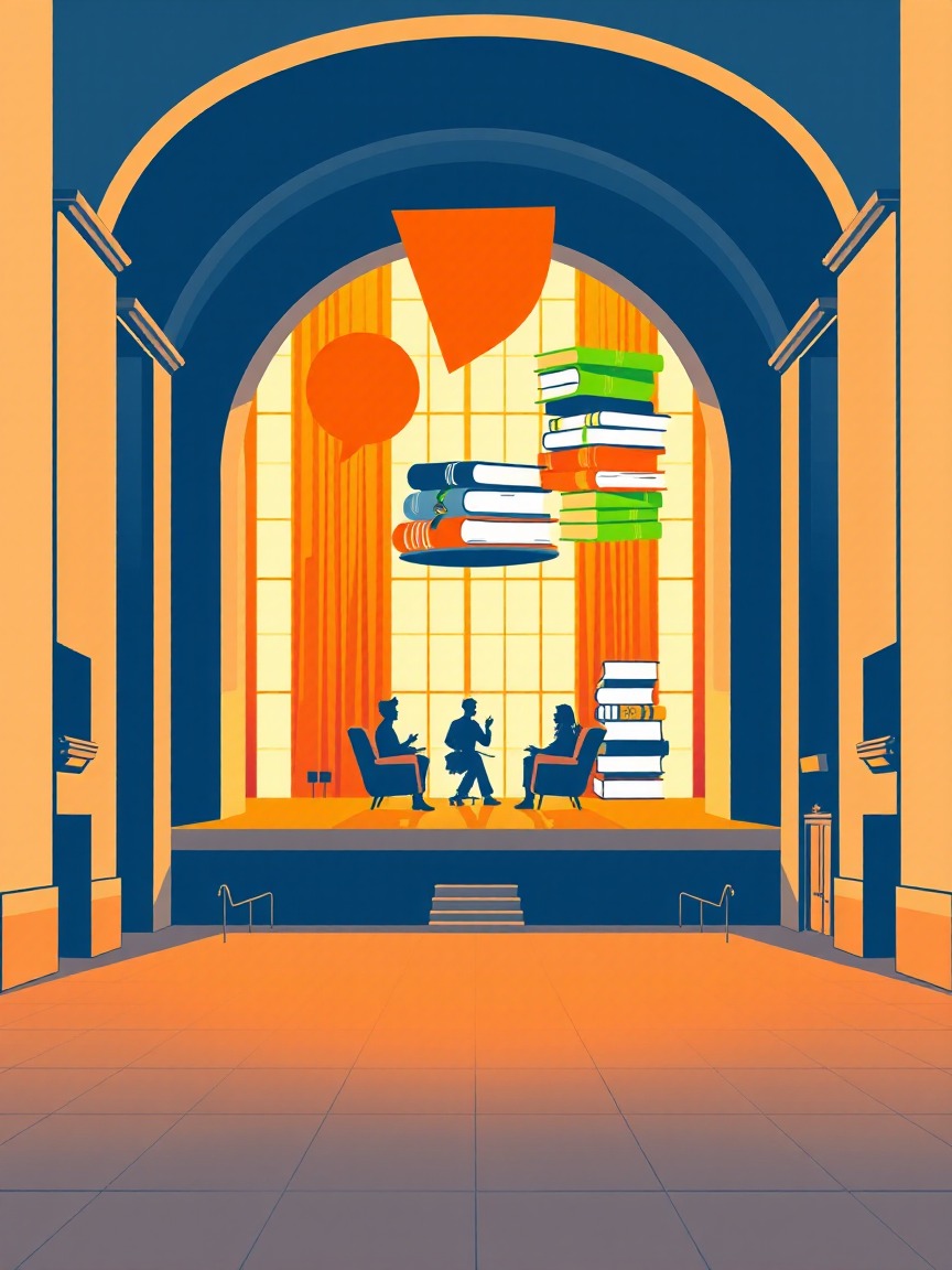 Ілюстрована афіша: Negrasteiz Beltz Festival 2026: "MESA LITERARIA GALICIA NEGRA" у Palacio de Congresos Europa, Віторія-Гастейс