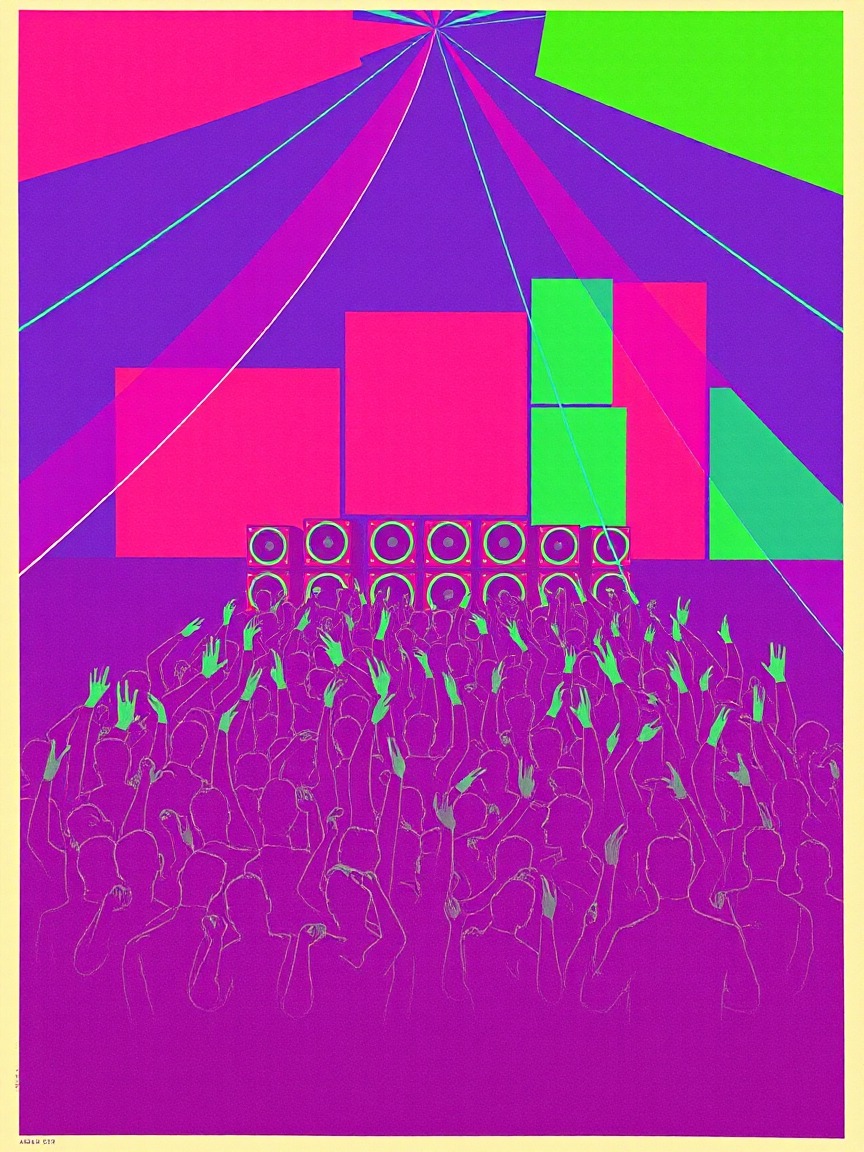 Cartel ilustrado: KRANK en Sauvage Swinger Club, Barcelona