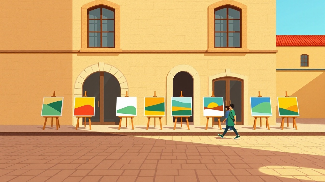 Cartel ilustrado: Concurso de Pintura al aire libre de Aramaio 2026 en Aramaio