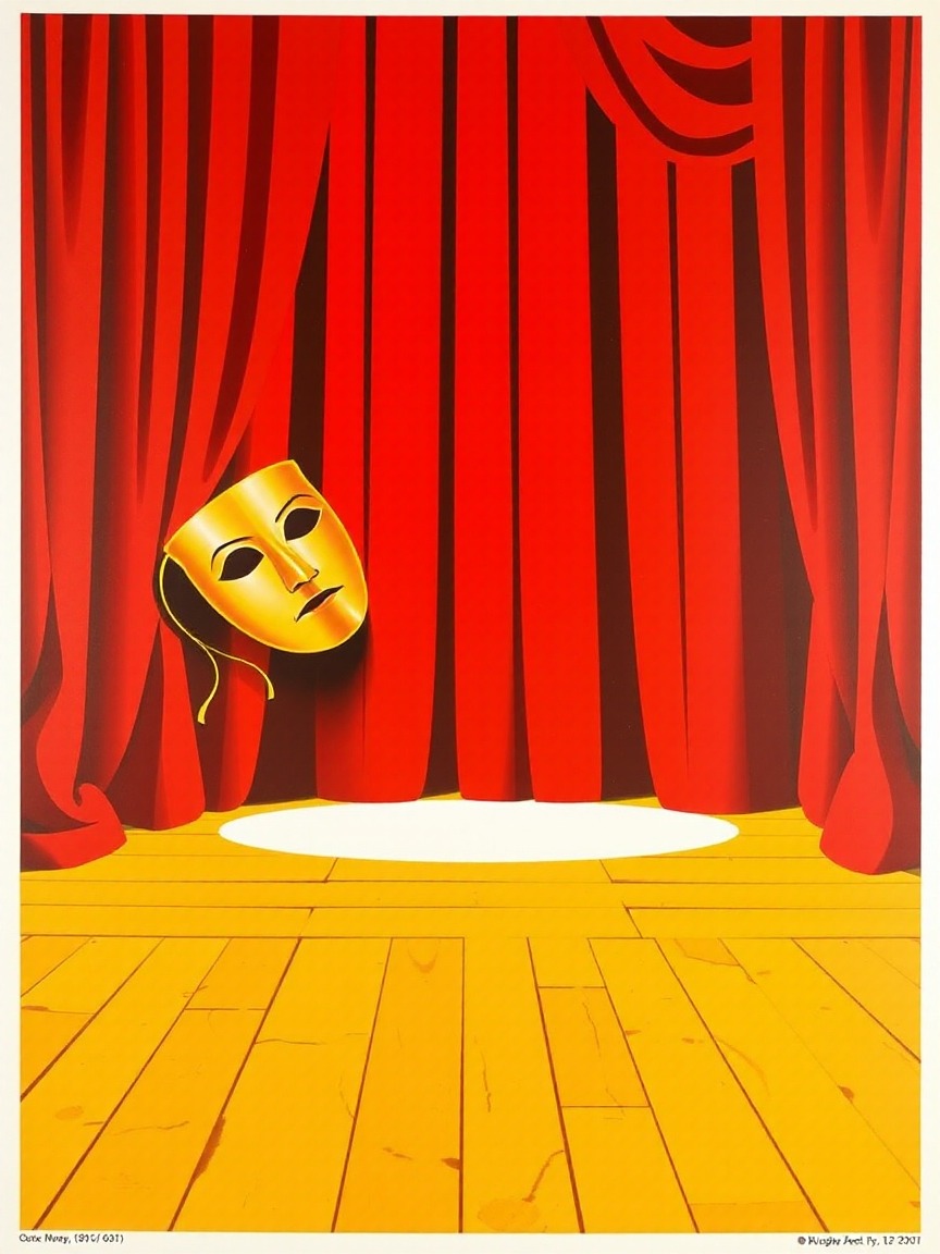 Cartel ilustrado: "Sonrisas y lágrimas, el musical" (Pamplona) en Teatro Gayarre, Pamplona