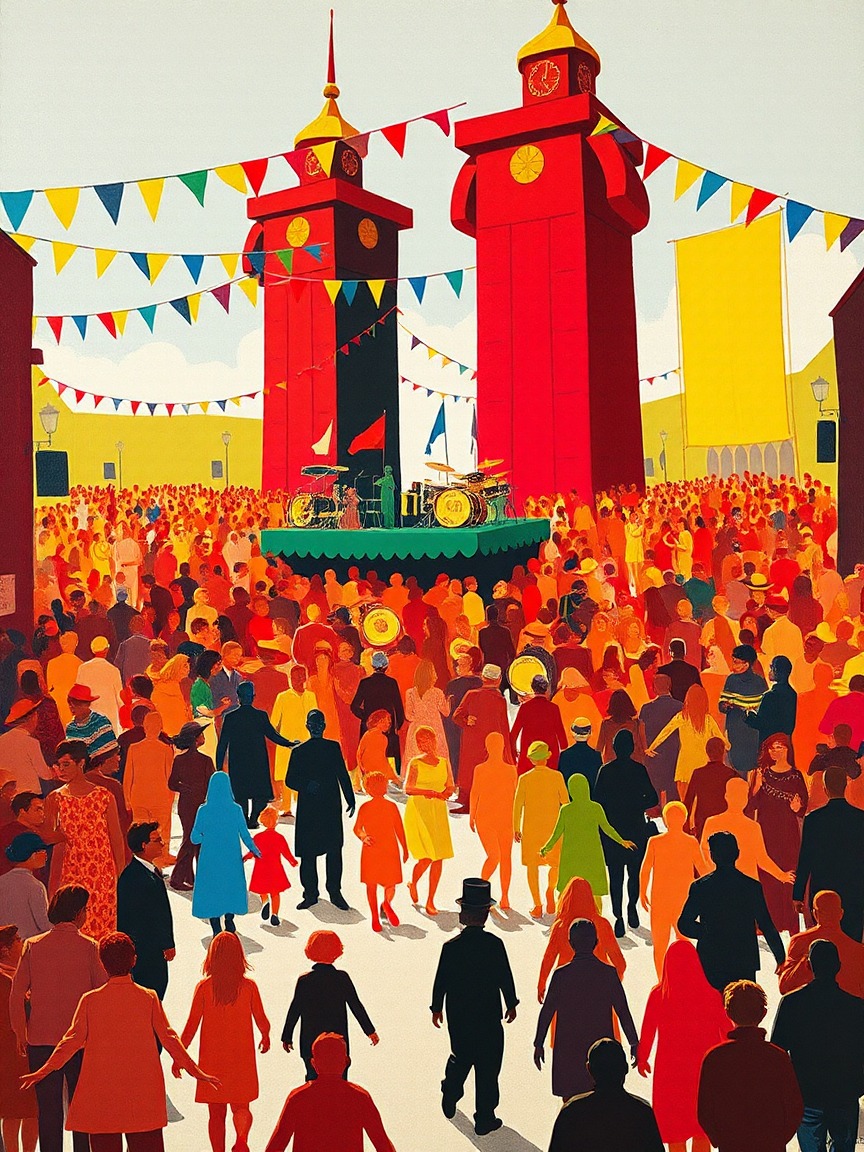 Cartel ilustrado: Programa Euskal Jaia 2026 de Gernika-Lumo en Gernika-Lumo