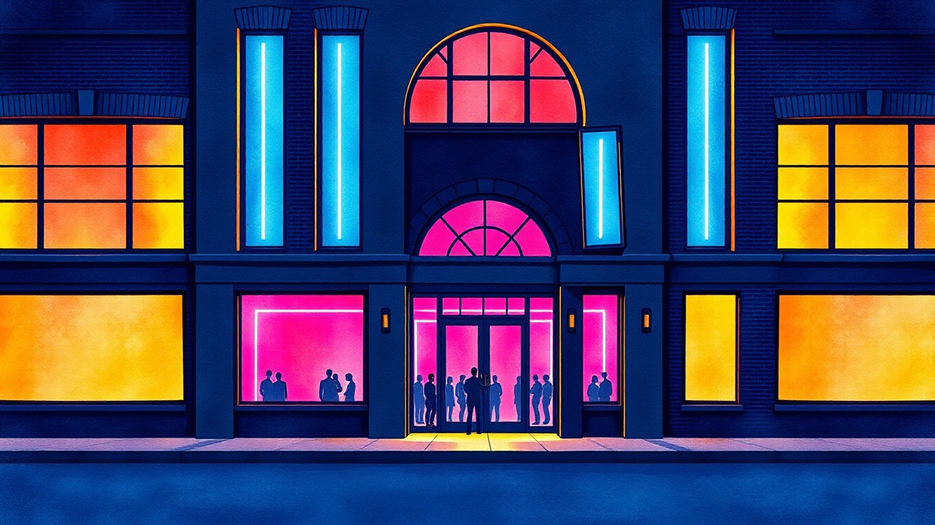 Иллюстрированная афиша: FIESTUKI в Merlin Disco Club, Барселона