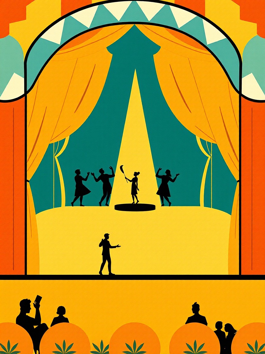 Cartel ilustrado: 'Por la gracia' (IMPROMADRID TEATRO) en Teatro Principal, Zamora