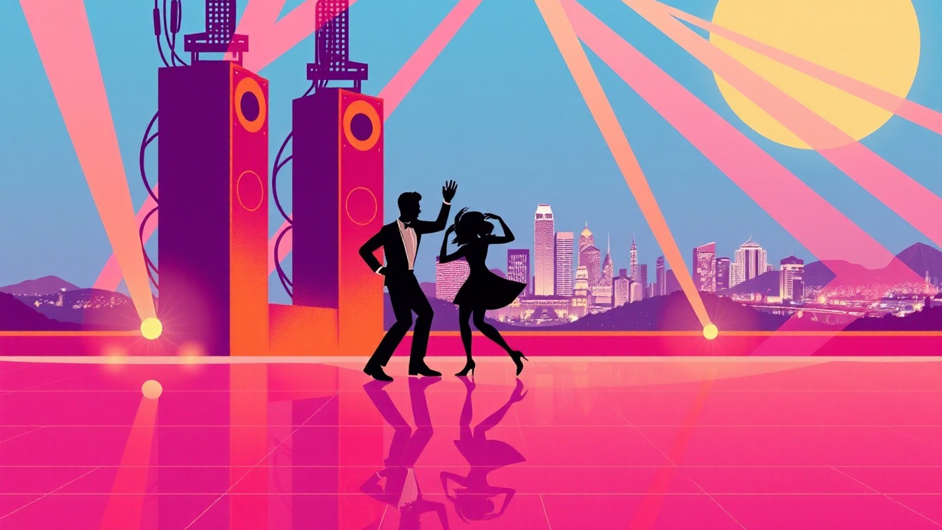 Cartel ilustrado: Reggaeton Millennial Fest Madrid 2026 en Autocine Madrid
