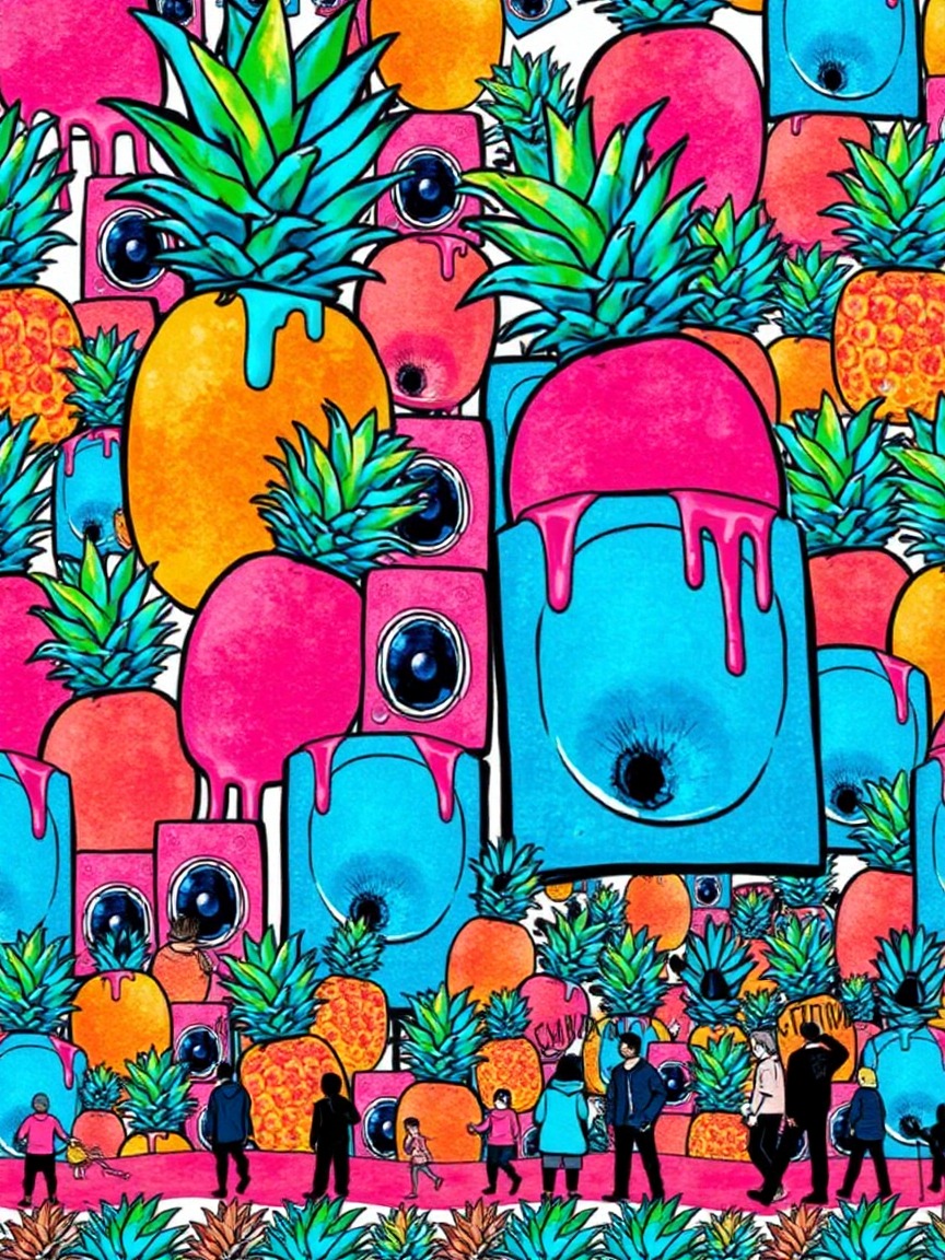 Cartel ilustrado: Sala El Nido: Hija De Fruta · Sáb. 3 de Octubre 2026 en Papagayo Tenerife, Arona