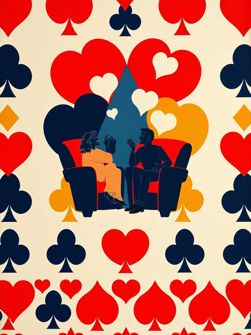 Illustriertes Plakat: GENDER HIERARCHIES IN EUROPEAN PLAYING CARDS: ICONOGRAPHY AND SYMBOLISM – Auditori i Palau de Congressos de Castelló, Castellón de la Plana