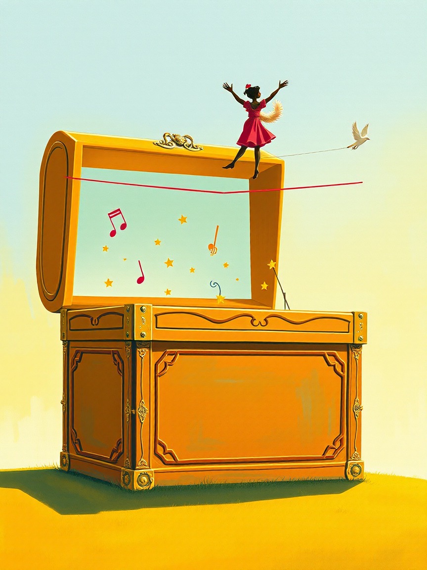 Cartel ilustrado: The Incredible Box en Espai d'Arts Escèniques Casal d'Alella