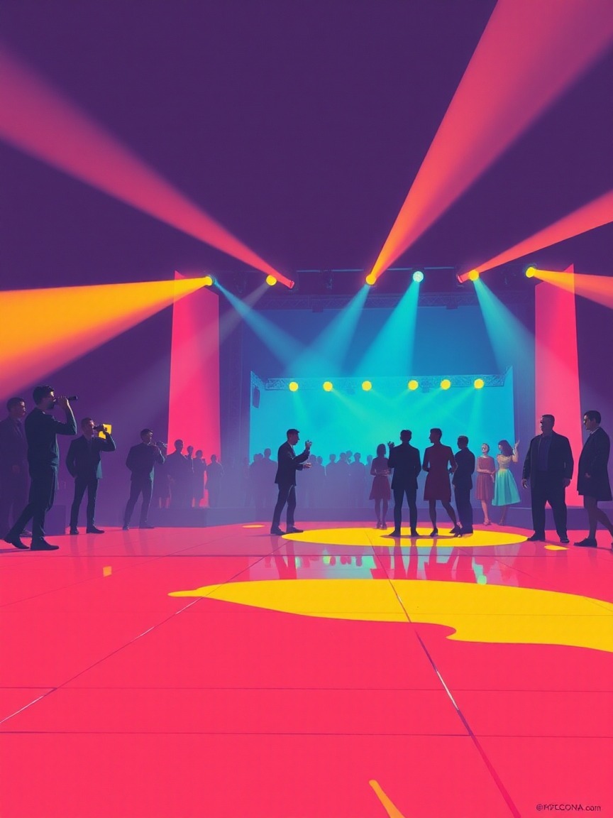 Cartel ilustrado: Salsa & Latin Vibes en La Paloma, Barcelona
