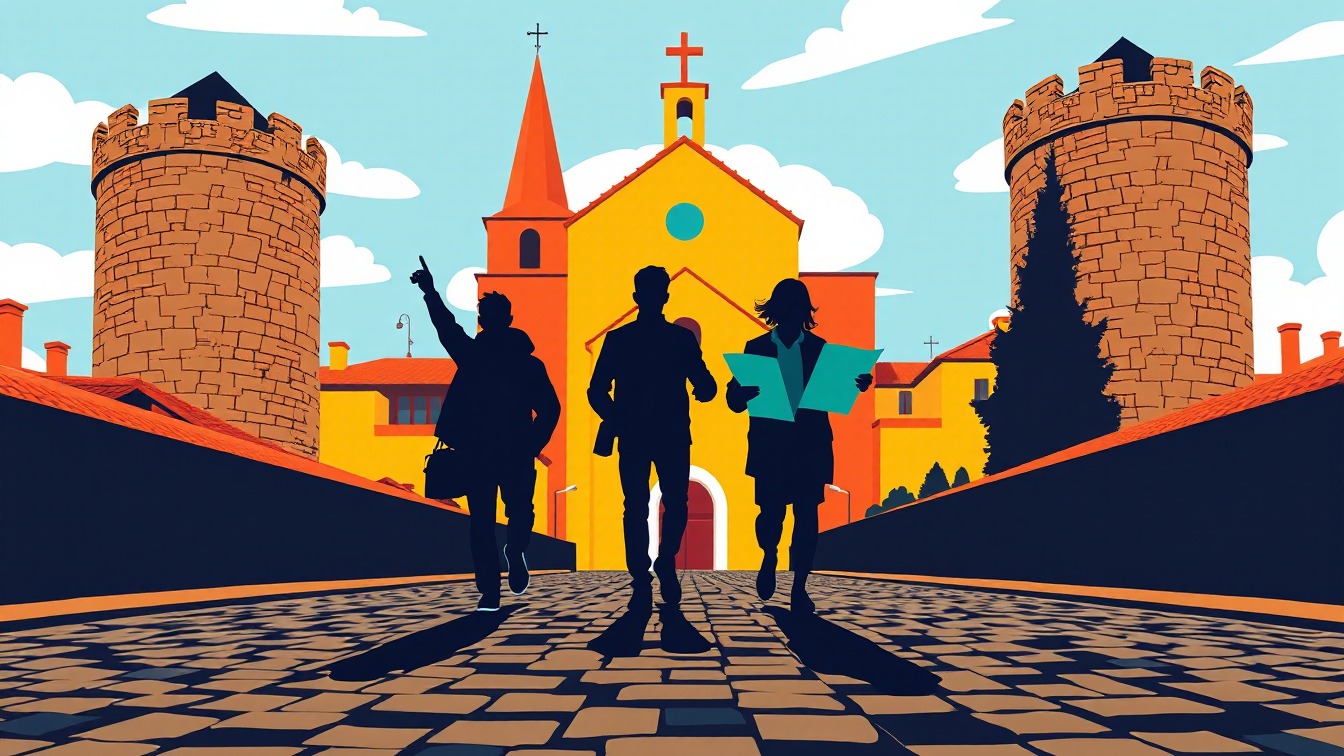 Affiche illustrée: Visita guiada Torres de Fals à Torres de Fals, Castell de Frontera, Fonollosa