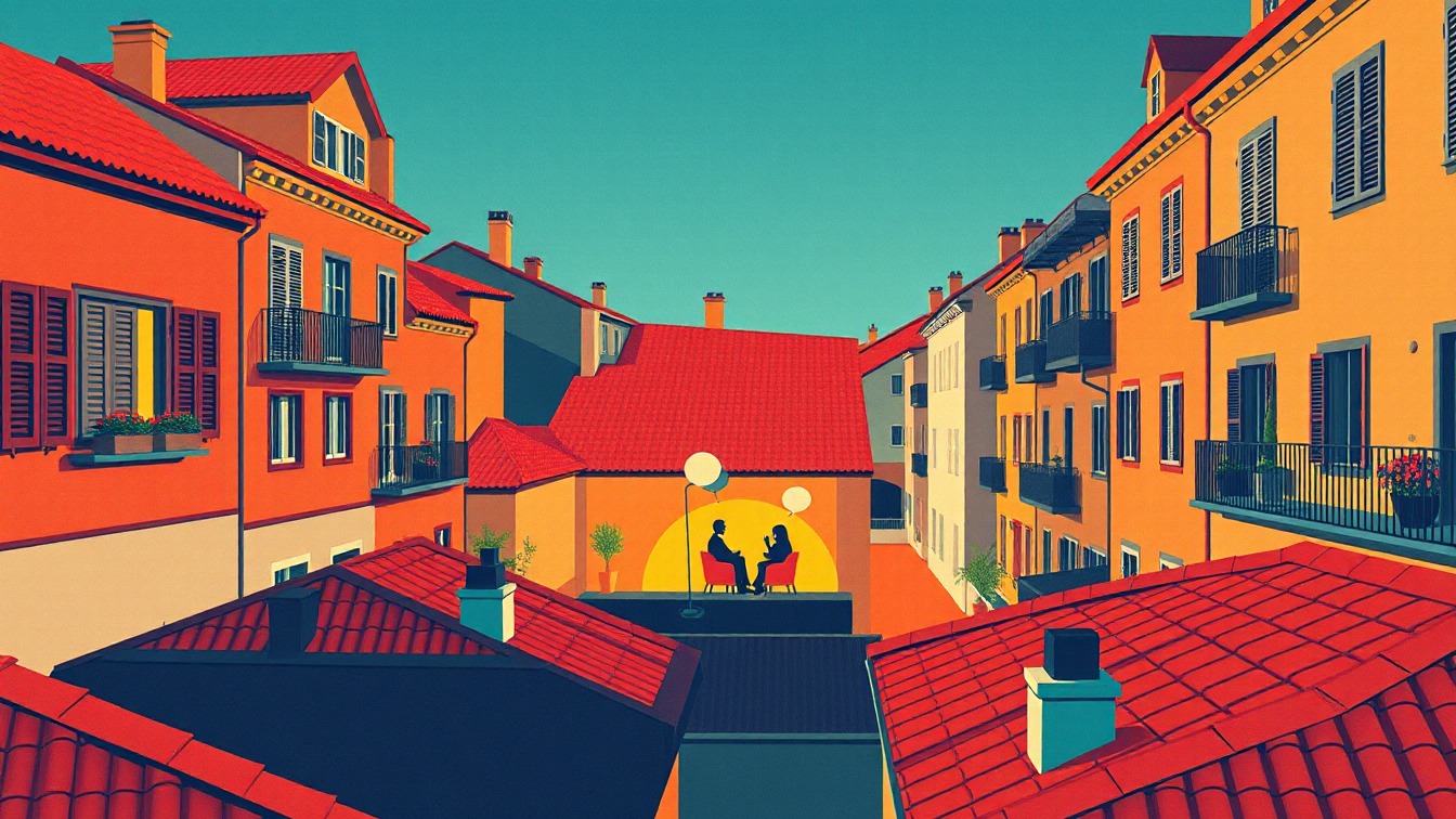 Illustriertes Plakat: Taller de traducció – Biblioteca Joan Petit i Aguilar, Sant Feliu de Codines