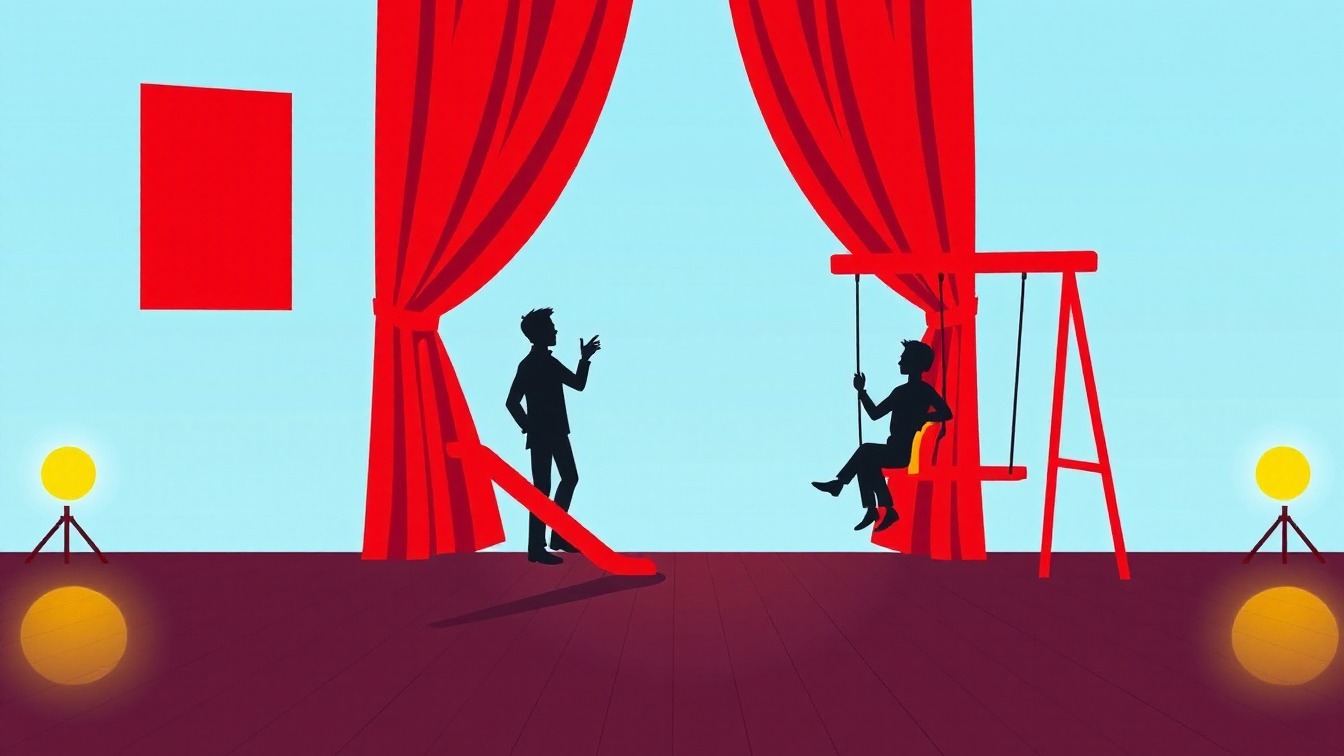 Illustriertes Plakat: El parc – Teatre El Sindicat de Lladó, Llado
