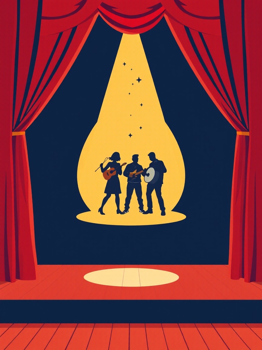 Cartel ilustrado: Playlist en Teatre Auditori del Mercat Vell, Ripollet