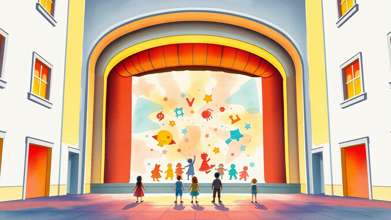 Cartel ilustrado: INFANTIL. 'Páginas Mágicas' por Rubén Reyeros. en Auditorio Carmen Laforet (Ciudad Lineal), Madrid