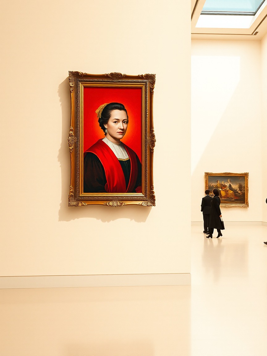 Illustriertes Plakat: Colección histórica de arte desde el siglo XV – San Telmo Museoa, San Sebastián