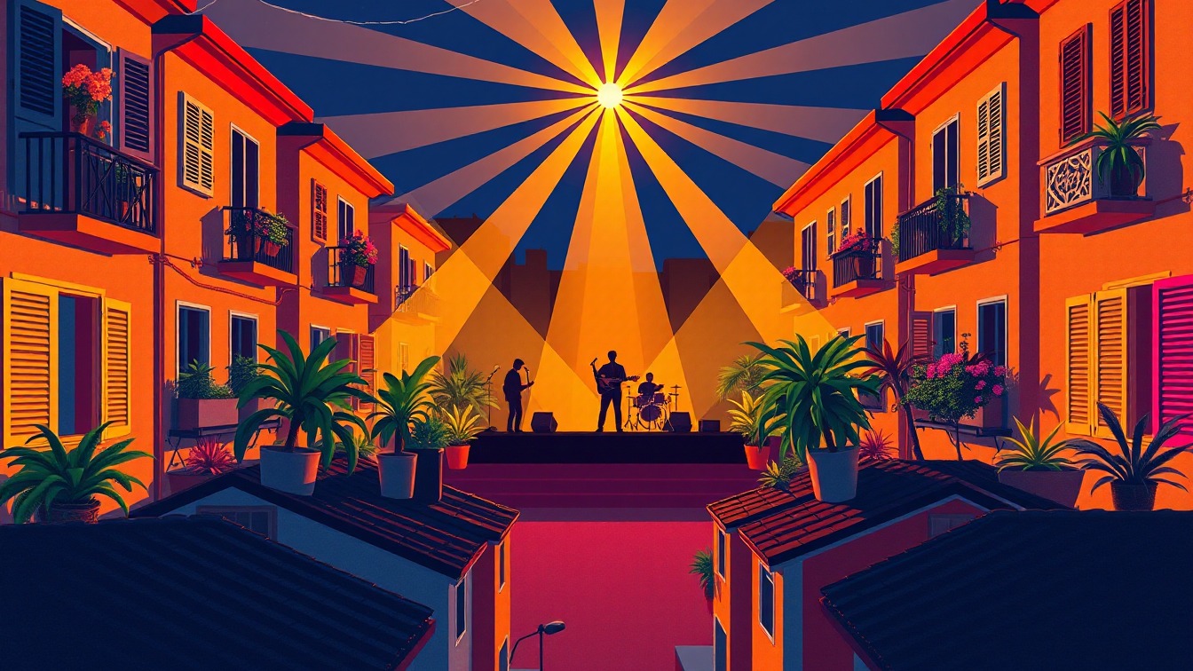 Cartel ilustrado: 'Humor y canciones eternas' (JAVIER LÁZARO) en Teatro Municipal (Fuentesaúco)