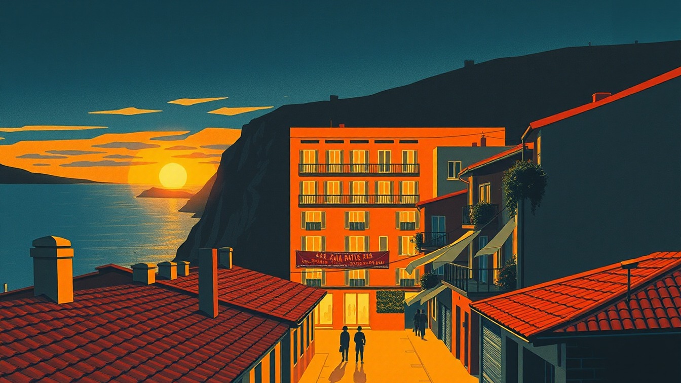 Cartel ilustrado: "Rufus, igeri egiten ez zekien sugea" (Zumaia) en Aita Mari Antzokia, Zumaia