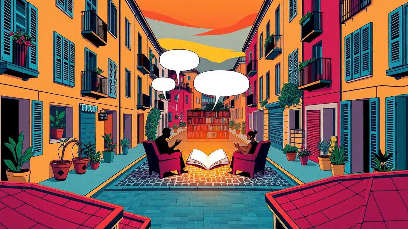 Locandina illustrata: La Roda dels Contes presso Biblioteca, Tordera