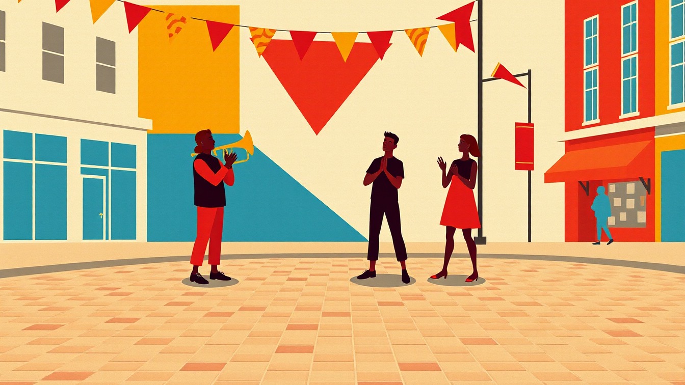 Cartel ilustrado: Fiestas de Agurain 2026: KULTURMAGIC en Santa Maria plaza, Salvatierra