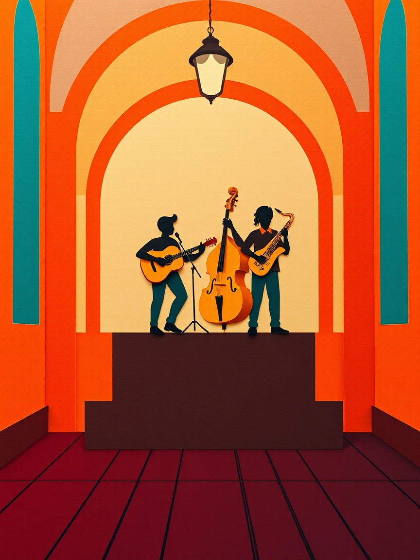 Cartel ilustrado: Musikagileak 2026: VICENTE MORONTA en Museo San Telmo, San Sebastián